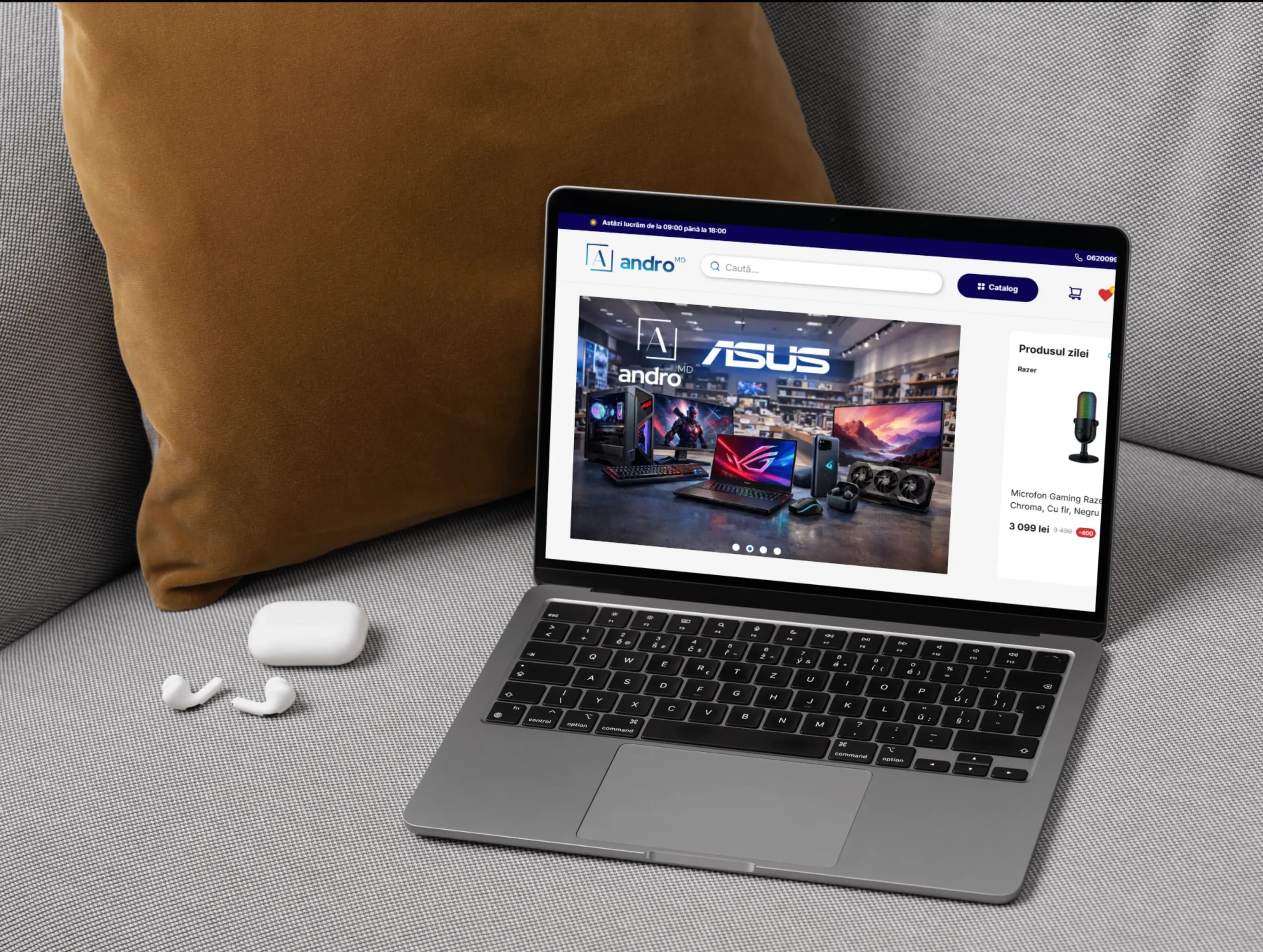 Andro.md — E-commerce de nouă generație: Arhitectură vizuală și UX ultra-performant