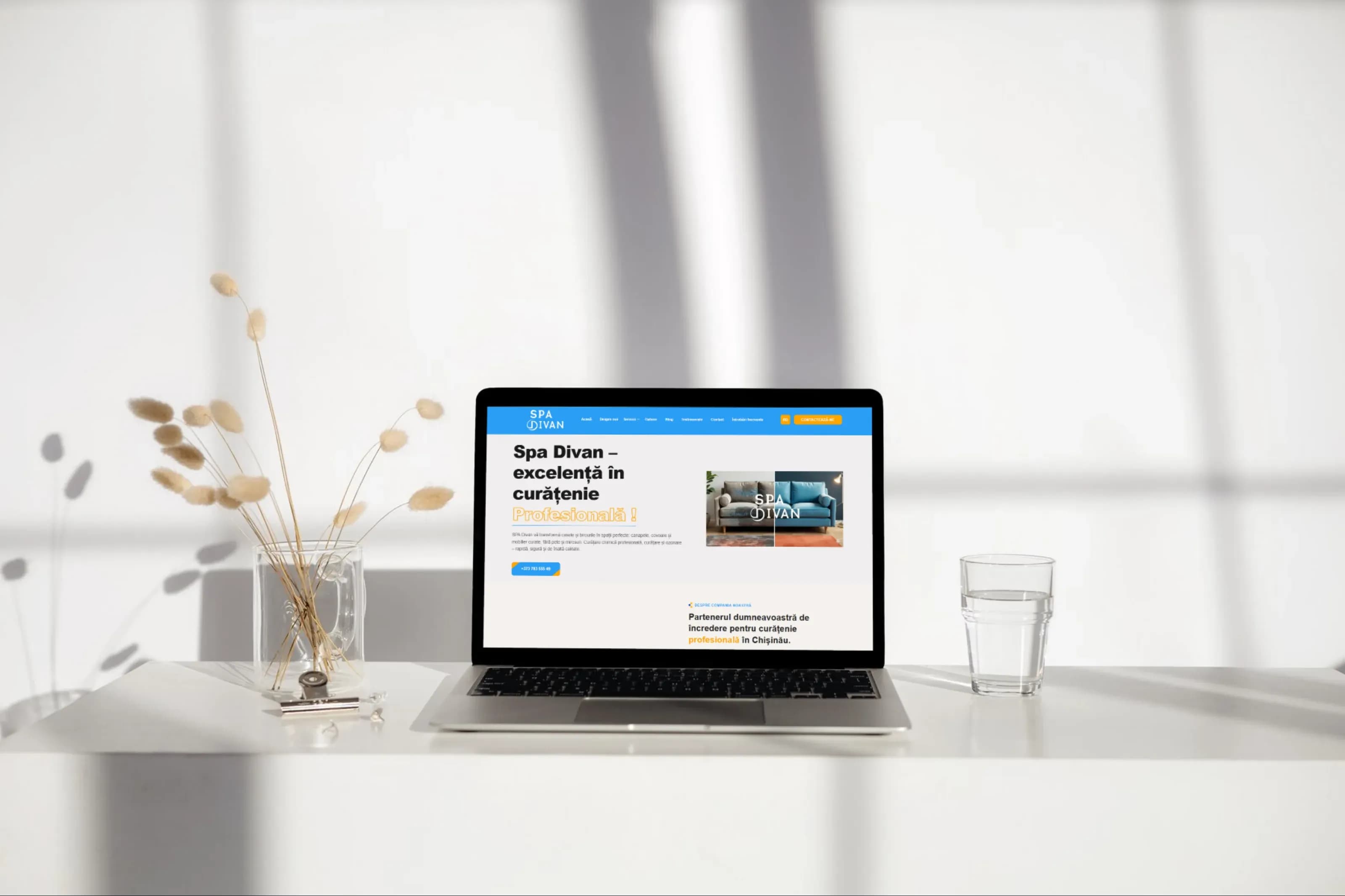 Spa Divan – Website de prezentare pentru servicii profesionale de curățare